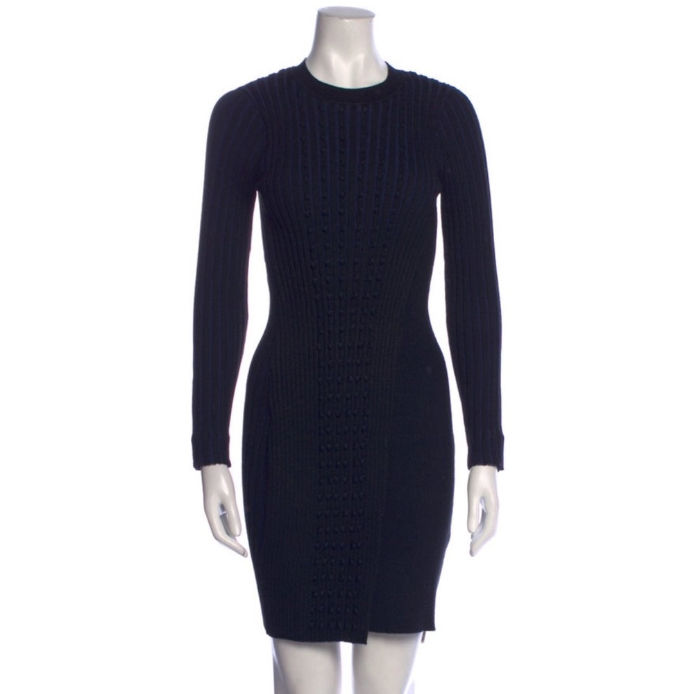 Opening Ceremony Black and Blue Black Knit Dress